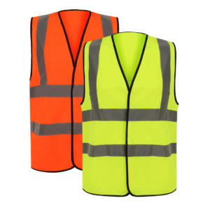 HI VIZ VEST - 100PCS BULK PACK ( PRINTED ON REAR)
