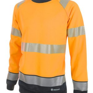 HIVIS TWO TONE L/S T SHIRT Orange /Black